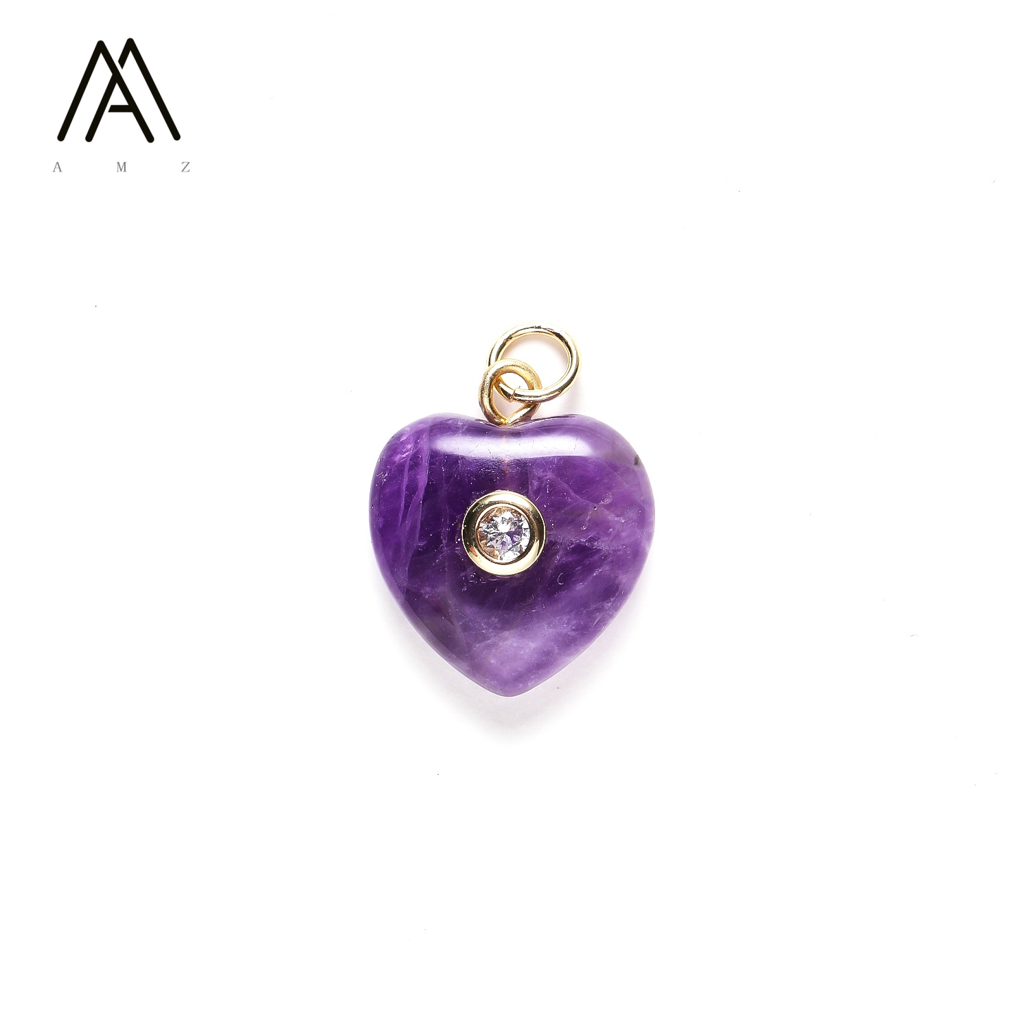AJ-P303 Marquise Inlay Gemstone Pendant