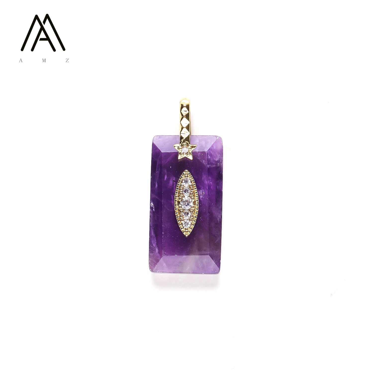 AJ-P304 Hamsa Hand Gemstone Charm