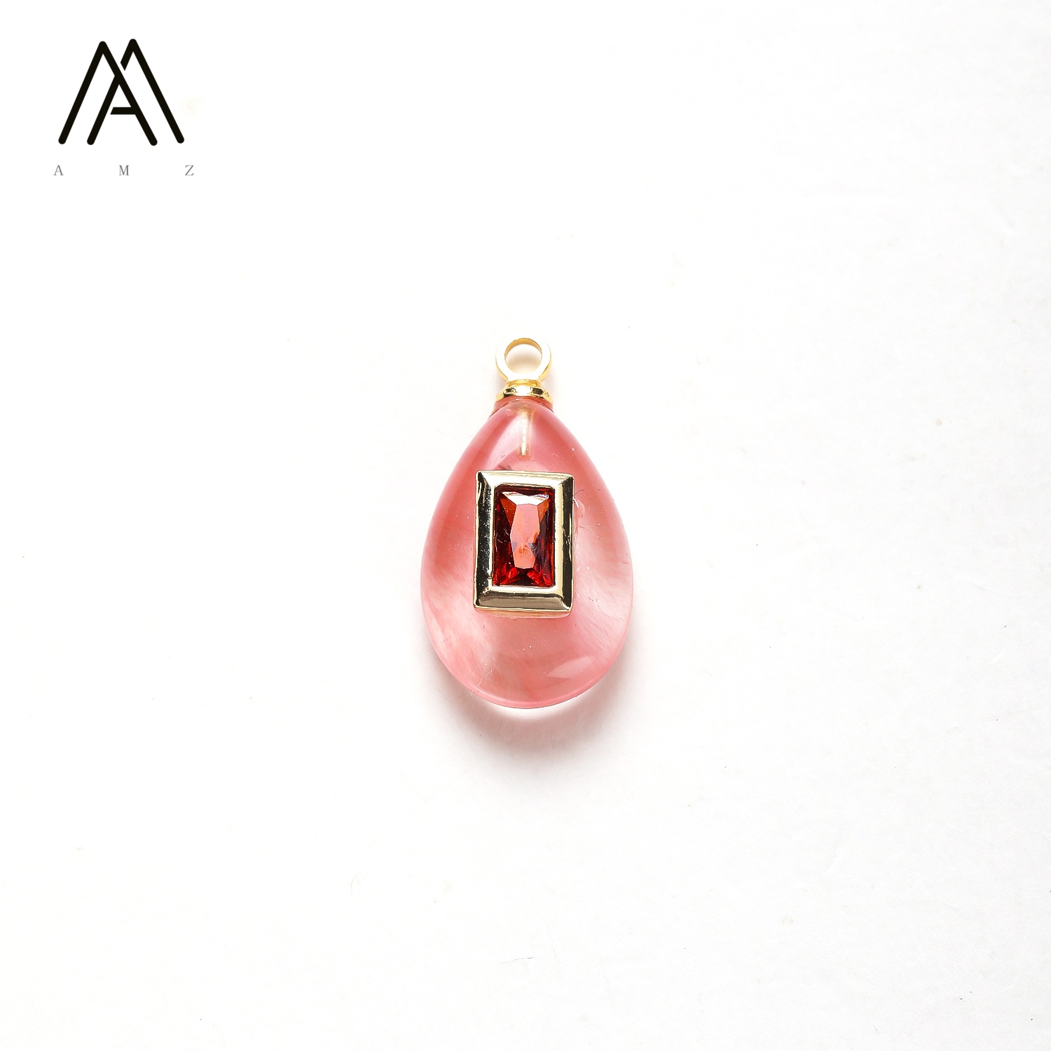 AJ-P308 Teardrop Gemstone Pendant