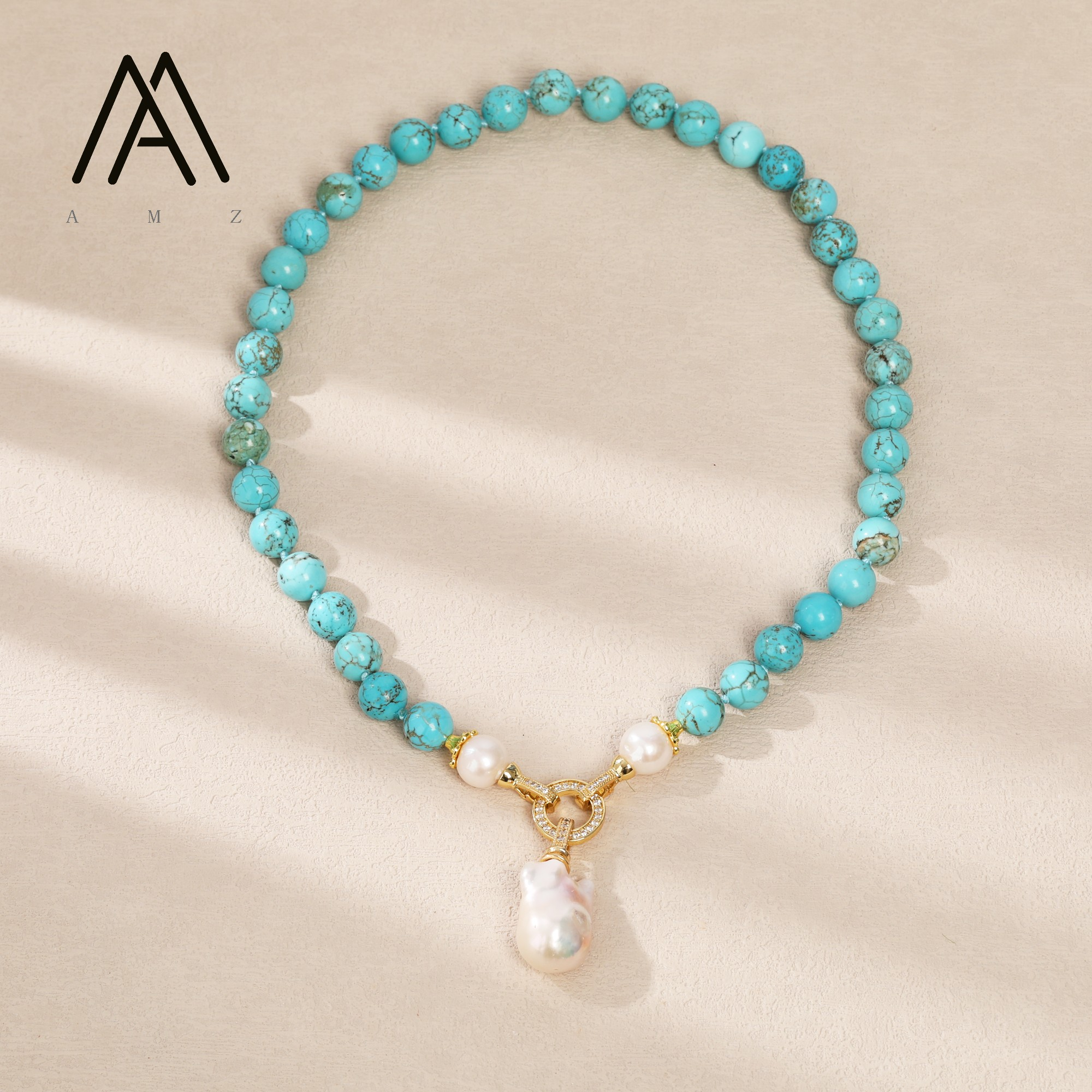 AJ-N202 Turquoise Strand Necklace product image